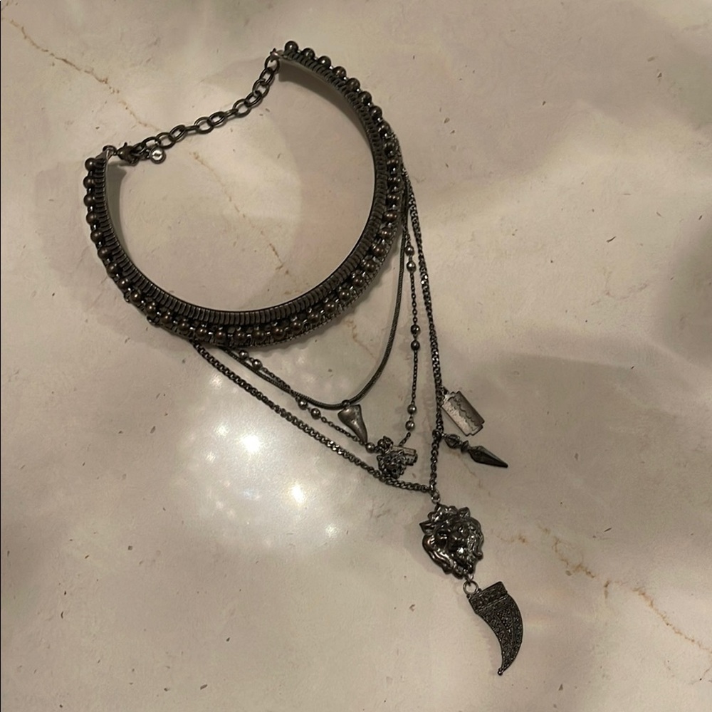 Elegant Black Multi-Layer Necklace